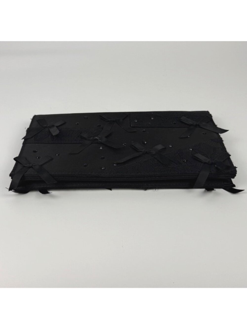 Prabal Gurung Neiman Marcus for Target Black Satin Lace Clutch - Picture 3 of 10